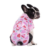 KUTKUT Recovery Suit for Dogs Cats After Surgery, Professional Pet Recovery Shirt Dog Abdominal Wounds Bandages, Substitute E-Collar & Cone, Prevent Licking Small Dog Onesies (Pink)-Clothing-kutkutstyle