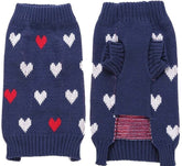 KUTKUT Small Dogs Cat Knitted Sweater Love Heart Breathable Crochet Knit Sweater Sweater shirt Pullover Jumper for Small Dogs Poodle, ShihTzu etc. & Cats - kutkutstyle
