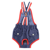 KUTKUT Pet Menstrual Pant|Pet Physiological Pant, Washable Female Small Dog Diaper | Sanitary Short Pantie Dog Underwear (Blue)-Diapers-kutkutstyle