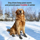 KUTKUT Dog Boots for Hardwood Floor | Breathable Dustproof Dog Shoes | Dog Booties with Reflective Anti-Slip Sole | Outdoor Paw Protectors with Rubber Soles for Hiking and Running  Black - ku
