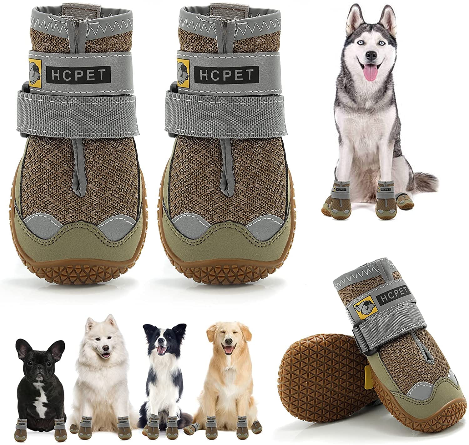 Snow Boots For Dogs Sled Dog Booties Dog Wearing Boots Dogs With