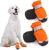 KUTKUT Waterproof Dog Boots for Small Dogs | Anti Skid Paw Protector For Hot Summer For Maltese, Yorkie, Shih Tzu etc. | Pet Shoes with Reflective Straps & Non-Slip Sole | Soft & Lightweight 
