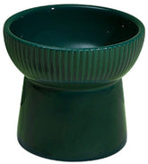KUTKUT Ceramic Cat Food Or Water Bowl, Raised Cat Feeder Dishes with Stand, Elevated Pet Food Bowl for Cats & Small Dogs,Stress Free Backflow Prevention, Anti Vomiting & Reduce Neck Burden (D