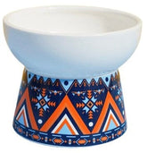 KUTKUT Ceramic Cat Small Dogs Food Or Water Bowl, Raised Cat Feeder Dishes with Stand, Elevated Pet Food Bowl, Stress Free Backflow Prevention, Anti Vomiting & Reduce Neck Burden… - kutkuts