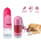 KUTKUT Dog Portable, Leakproof Retractable Water Bottle for Puppy & Small Dogs, Lightweight Pet Water Dispenser for Outdoor Walking,Hiking, Food Grade Plastic BPA Free (220 ML)… - kutkutsty