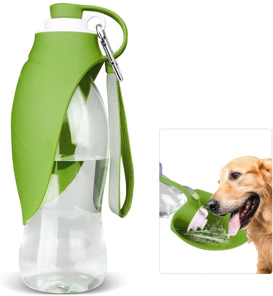 KUTKUT Dog Water Bottle for Outdoor Walking | Pet Water Dispenser Feeder Container Portable with Drinking Cup Bowl Outdoor Hiking, Travel for Puppy, Dogs, Cats (580 ml)… - kutkutstyle