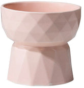 KUTKUT Ceramic Cat Food or Water Bowl, Raised Cat Feeder Dishes with Stand, Elevated Pet Food Bowl for Cats and Small Dogs, Stress Free Backflow Prevention, Anti Vomiting & Reduce Neck Burden