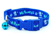 KUTKUT Dog Collar with Adjustable Buckle, Puppy Collar with Bell for Boys & Girls, Soft Adjustable Doggy Collar with Cute Pattern for Outdoor Training Walking Running - kutkutstyle