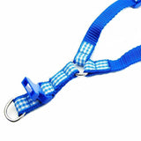 KUTKUT Adjustable Halter Harness and Leash | Checkered Print Heavy Duty No Pull Pet Back Harness for Puppy - kutkutstyle