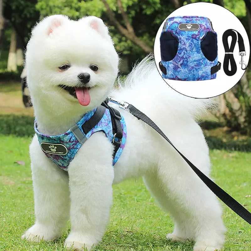 KUTKUT Adjustable No-Pull & No-Choke | Breathable | Soft Mesh Puppy Dogs Harness and Leash - kutkutstyle