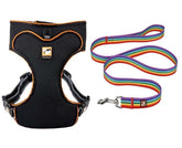 KUTKUT Adjustable No Pull Pet Vest Harness and Leash Set | Reflective Pet Harness for Small Dogs | Breathable Pet Oxford Outdoor Vest Harness for Small Dogs. - kutkutstyle