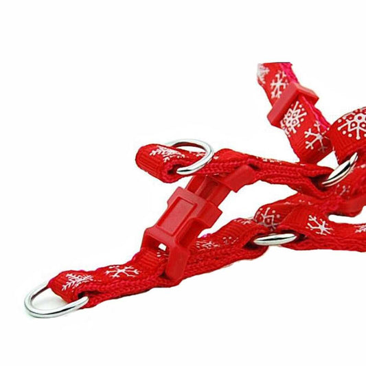 KUTKUT Adjustable with Floral Patterns | Step in Basic Nylon Harness and Leash for Puppy | Outdoor Running Training Walk - kutkutstyle