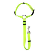 KUTKUT Dog Cat Safety Seat Belt Strap Car Headrest Restraint Adjustable Nylon Fabric Dog Seatbelt Harness in Vehicle Travel Daily Use (Green)… - kutkutstyle