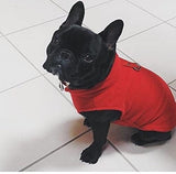 KUTKUT Fleece Lightweight Dog Sweater | Warm Pullover Polar Fleece Dog Jacket with Leash Attachment | Winter Small Dog Sweater for Yorkie, Maltese, Chihuahua, Shih Tzu etc. (Red) - kutkutstyl