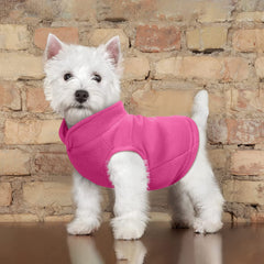 KUTKUT Fleece Vest Dog Sweater - Warm Pullover Fleece Dog Jacket with Leash Attachment - Winter Small Dog Sweater- Cold Weather Dog Clothes for Small Dogs Shih Tzu, Lhasa Apso, King Charles e