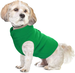 KUTKUT Fleece Vest Dog Sweater - Warm Pullover Fleece Jacket with Leash Attachment - Winter Small Dog Sweater Coat - Cold Weather Dog Clothes for Small Dogs ShishTzu, Lahsa Apso, King Charls