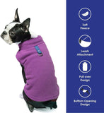 KUTKUT Fleece Vest Dog Sweater -Warm Pullover Fleece Pet Jacket with Leash Attachment - Winter Small Dog Sweater Coat - Cold Weather Dog Clothes for Small Dogs ShishTzu, Lahsa Apso, King Char