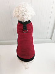 KUTKUT Lightweight Dog Polar Fleece Small Dog Sweater | Warm Pullover Dog Jacket with Leash Attachment | Sweater for Yorkie Maltese, Shih Tzu etc. - kutkutstyle