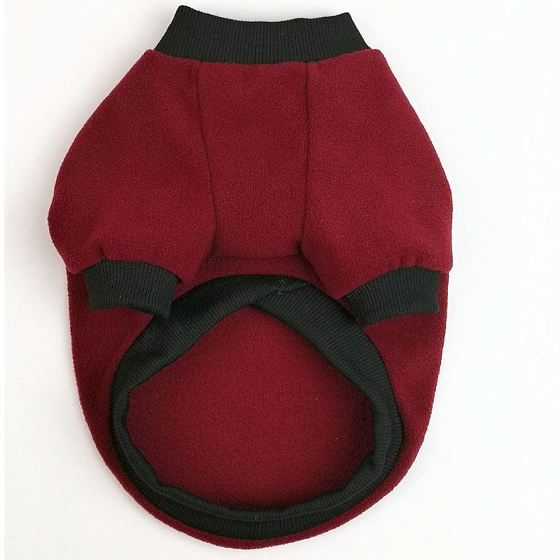 KUTKUT Lightweight Dog Polar Fleece Small Dog Sweater | Warm Pullover Dog Jacket with Leash Attachment | Sweater for Yorkie Maltese, Shih Tzu etc. - kutkutstyle
