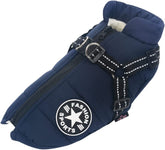 KUTKUT Padded Vest Dog Jacket with Harness Winter Dog Coat Fleece Dog Jacket Waterproof Dog Coat Zipper Dog Jacket Dog Coat with Reflective Harness for Small Dogs-Jacket-kutkutstyle