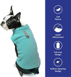 KUTKUT Vest Dog Fleece Sweater - Warm Pullover Fleece Dog Jacket with Leash Attachment - Winter Small Dog Sweater Coat - Cold Weather Dog Clothes for Small Dogs ShishTzu, Lahsa Apso, King Cha