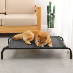 KUTKUT Cooling Elevated Dog Bed, Portable Durable Summer Frame Raised Pet Cot with Washable & Breathable Mesh | Cot Bed for Extra Large Medium Small Dogs for Camping or Beach - kutkutstyle