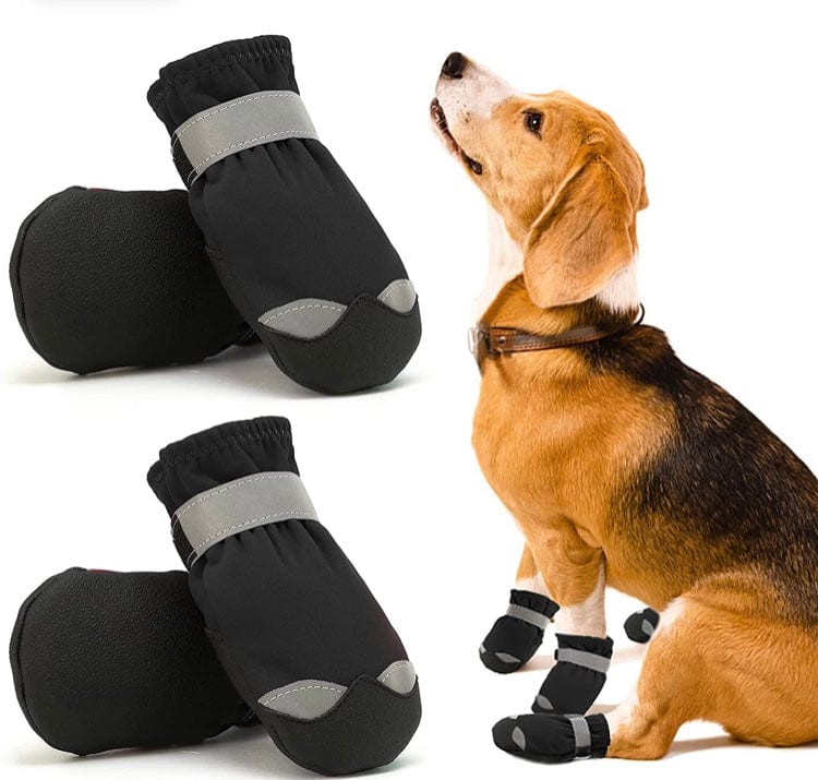 Anti Slip Pet Supplies Best Winter Dog Boots For Small Dogs 4pcs