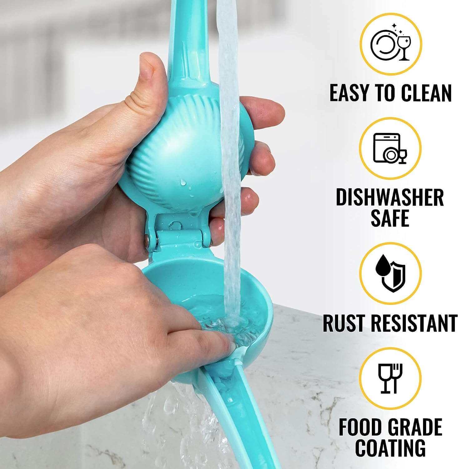 EZYHOME Lemon Squeezer - Lemon Juicer -Manual Juicer Citrus Lemon Squeezer, Fruit Juicer Lime Press Metal, Professional Kitchen Tools And Gadgets For Making Fresh Juice - Dishwasher-Safe - ku