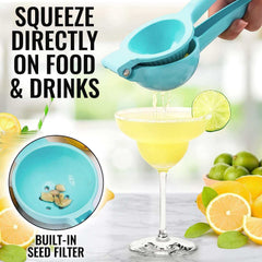 EZYHOME Lemon Squeezer - Lemon Juicer -Manual Juicer Citrus Lemon Squeezer, Fruit Juicer Lime Press Metal, Professional Kitchen Tools And Gadgets For Making Fresh Juice - Dishwasher-Safe - ku