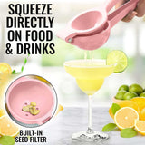 EZYHOME Lemon Squeezer - Lemon Juicer -Manual Juicer Citrus Lemon Squeezer, Fruit Juicer Lime Press Metal, Professional Kitchen Tools And Gadgets For Making Fresh Juice - Dishwasher-Safe - ku