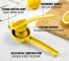 EZYHOME Lemon Squeezer - Lemon Juicer -Manual Juicer Citrus Lemon Squeezer, Fruit Juicer Lime Press Metal, Professional Kitchen Tools And Gadgets For Making Fresh Juice - Dishwasher-Safe - ku