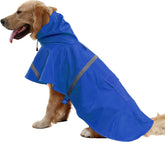 KUTKUT Dog Raincoat Adjustable Pet Water Proof Clothes Lightweight Rain Jacket Poncho Hoodies with Reflective Strip for Small Medium Large Dogs - kutkutstyle
