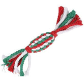 KUTKUT Braided Rope Ball Dog Toy Pet Teeth Cleaning Toy | Dog Chewing Teething Ropes for Small Medium Large Dogs (Size: 22cm, Weight 40gm) - kutkutstyle