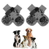 KUTKUT Anti-Slip Knit Socks for Medium & Large Dogs | Traction Control Non-Slip Pet Paw Protectors with Grips for Big Dogs | Soft Comfortable, Better Control on Hardwood Floor - kutkutstyle