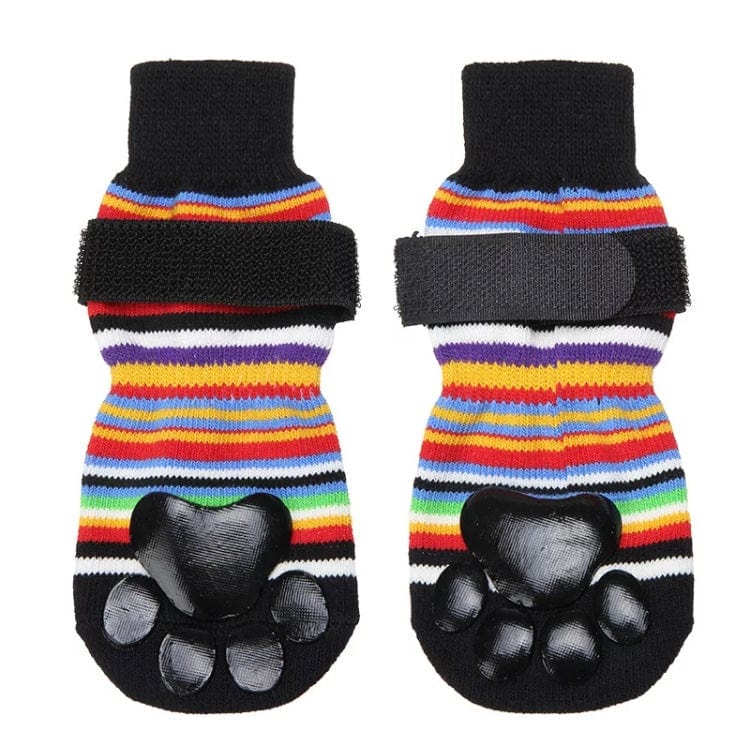 4 Pcs Anti-Slip Dog Socks, Dog Claw Grip Socks Paws Stop Licking