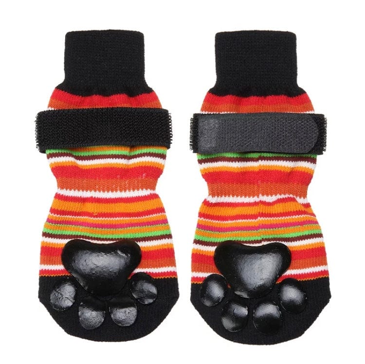 KUTKUT Dog Socks Double Sided Non Slip Dog Grip Socks with Adjustable