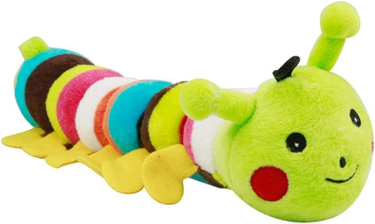 KUTKUT Dog Squeaky Toy Stuffed Caterpillar Pet Squeaky Toys Plush Chewing Squeaky Caterpillar Pet Toy for Dog/Cat - kutkutstyle