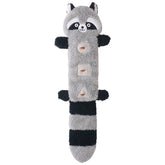 KUTKUT Treat Dispensing Dog Toys, No Stuffing Crinkle Double Squeeky Interactive Dog Toys, Funny Dog Toys for Small & Medium Dogs (Raccoon) - kutkutstyle