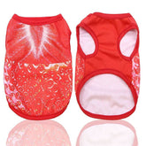 KUTKUT Breathable Summer Clothes for Small Dogs, Fruits Pattern Mesh Vest Sleeveless Shirt for Maltese, Bichon, Papillon, Pekingese etc - kutkutstyle