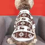 KUTKUT Combo of 2 Argyle Pattern Breathable Round Neck Flannel Fleece Pullover | Winter Shirt for Yorkie, Maltese, Mini Pom Small Dogs Puppy - kutkutstyle
