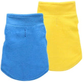 KUTKUT Combo of 2 Light Weight Winter Fleece Vest Pullover for Small Dogs and Cats | Warm Turtle Neck Pullover for ShishTzu, Pekingese, Poodle etc - kutkutstyle