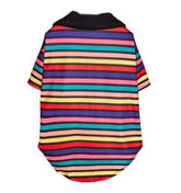 KUTKUT Hawaiian Dog & Cat Rainbow Shirt - Pet Summer T-Shirts Breathable Dog Clothes for Small Dogs Cats Pets, Hawaii Style Polo Dog Shirts Beach Seaside Puppy Outfit - kutkutstyle