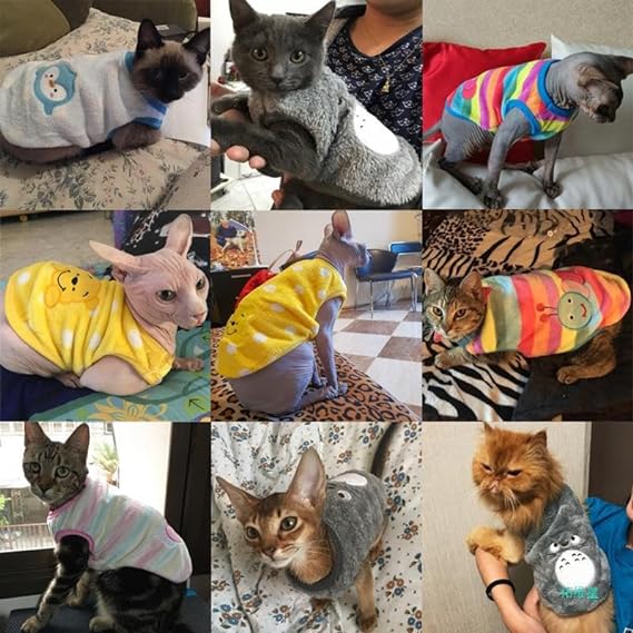 KUTKUT Pack of 2Pices Warm Velvet Sweater for Small Dog & Cat Boy Girl | Winter Fleece Pullover for Shihtzu, Papillon, Pekingese, Cats Male and Female-T-Shirt-kutkutstyle