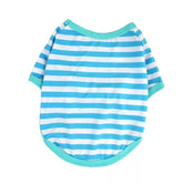 KUTKUT Pet Dog Cotton Striped Clothing, Puppy Vest T-Shirts Outfits for Dogs and Cat Apparel, Doggy Breathable Soft Shirts for Small Dogs Kitten Boy and Girl-T-Shirt-kutkutstyle