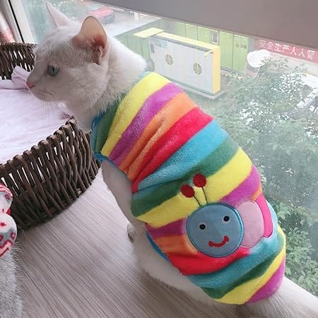 kutkutstyle T-Shirt KUTKUT Set of 2 Puppy Clothes for Small Dog & Cat Boy Girl | Winter Warm Cute Soft Sweaters for Yorkie, Shih Tzu, Maltese, Lhasa Male Female