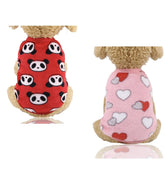 kutkutstyle T-Shirt KUTKUT Set of 2 Puppy Clothes for Small Dog & Cat Boy Girl | Winter Warm Soft Fleece Cute Sweaters for Shihtzu, Papillon, Pekingese, Cats Male Female