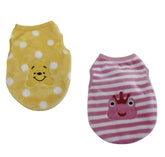 kutkutstyle T-Shirt KUTKUT Set of 2 Small Dog & Cat Tank Tops for Puppy Boy Girl | Winter Warm Cute Flannel Pullovers for Yorkie, Shih Tzu, Maltese Male Female