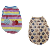 KUTKUT Set of 2 Small Dogs and Cats Clothes for Puppy Boy Girl | Winter Warm Cute Fleece Pullovers for Yorkie, Shih Tzu, Maltese Male Female-T-Shirt-kutkutstyle