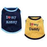 KUTKUT Combo of 2 Drooling Small Dog & Cat Shirt | Breathable Autumn, Spring & Summer Cotton Tank Top for Shihtzu, Maltese, ToyPoodle, Papillon (Size: L, Chest: 45cm & Back Length: 35cm) - ku