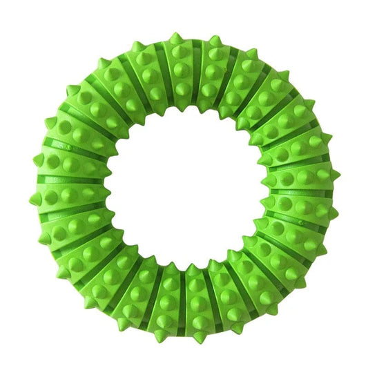 KUTKUT Durable Dog Chew Toy for Aggressive Chewers - Ultra Tough Natural Rubber Teething Toy, Nearly Indestructible Dog Toy for Medium and Large Breed Chewing, Training, Reduce Anxiety (Green